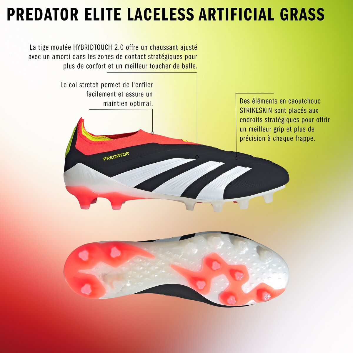 Fotbollsskor för vuxna Adidas Predator Elite 24+ Ag Svart - 2