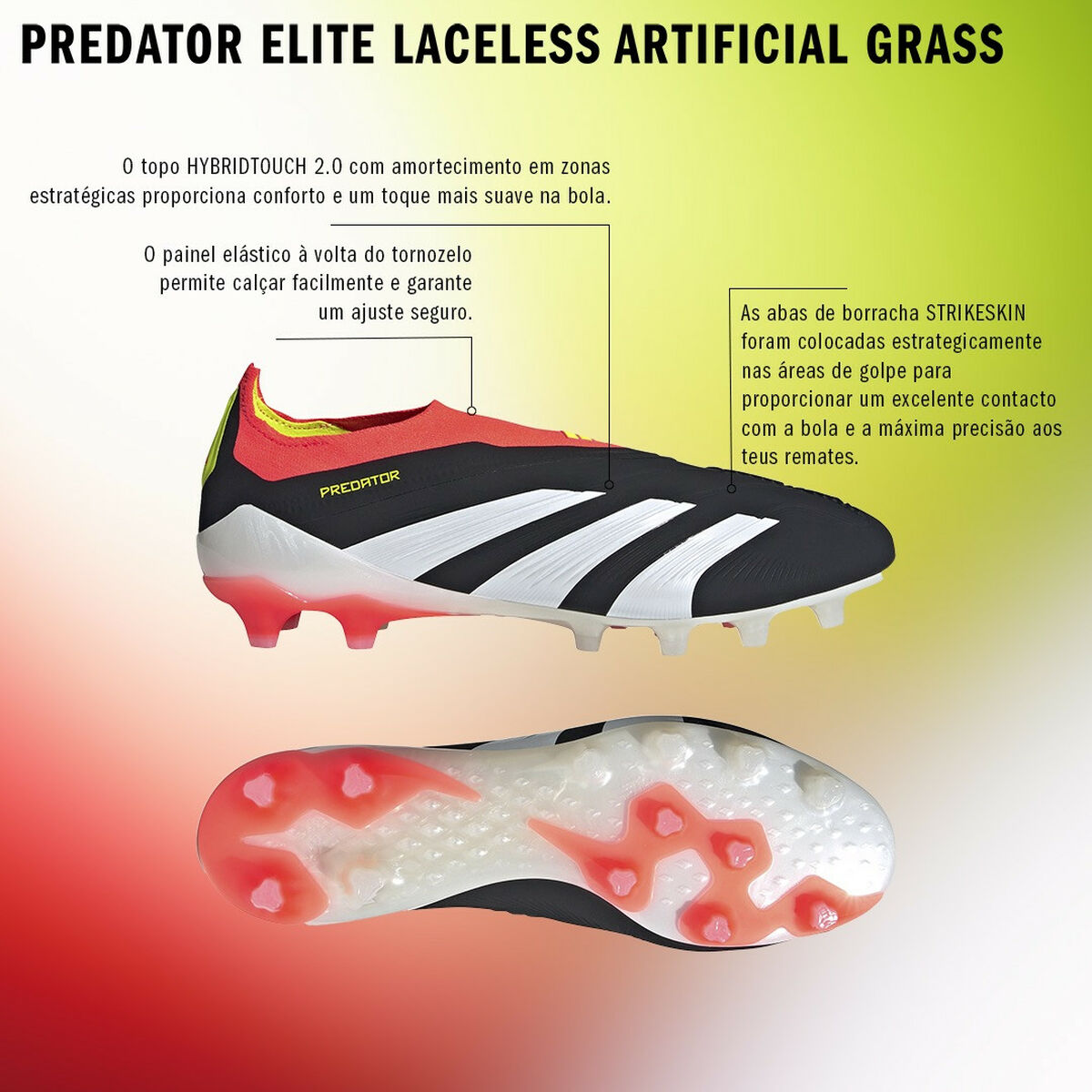 Fotbollsskor för vuxna Adidas Predator Elite 24+ Ag Svart - 3
