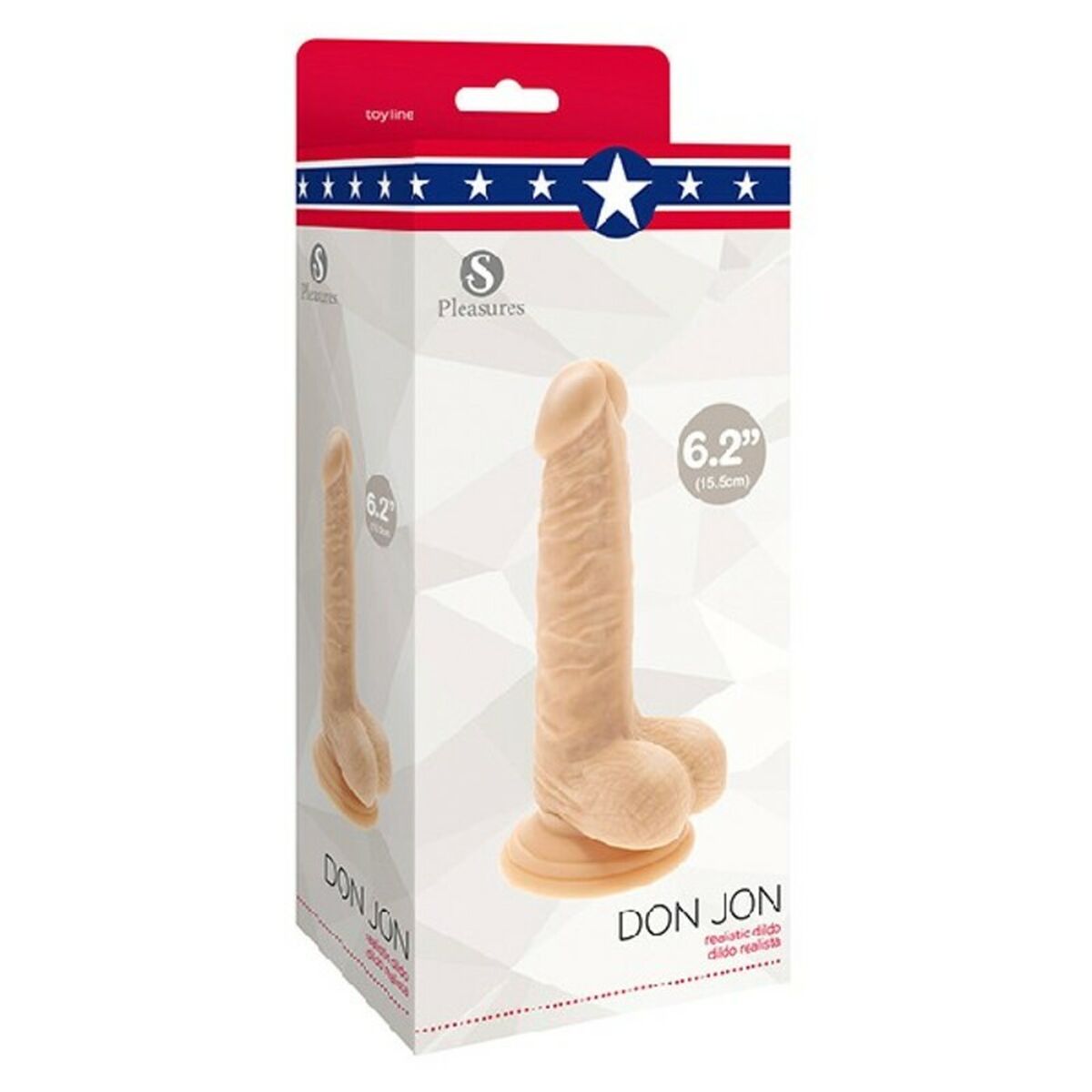 Realistisk dildo S Pleasures Don Jon PVC Ø 3,6 cm (13 cm) - 6