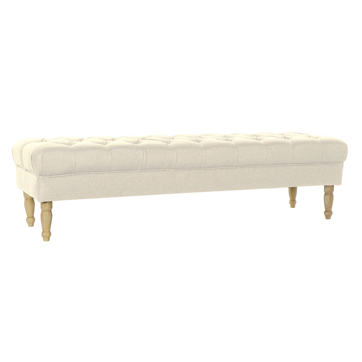 Sittpall Home ESPRIT Kräm Polyester Trä