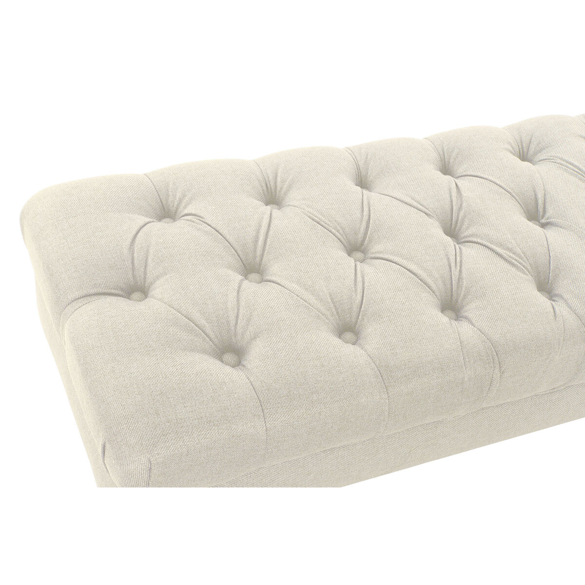 Sittpall Home ESPRIT Kräm Polyester Trä - 2