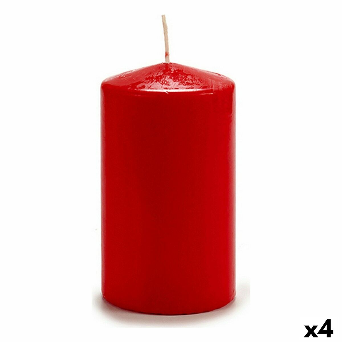 Ljus Acorde Röd 9 x 15 x 9 cm (4 antal)