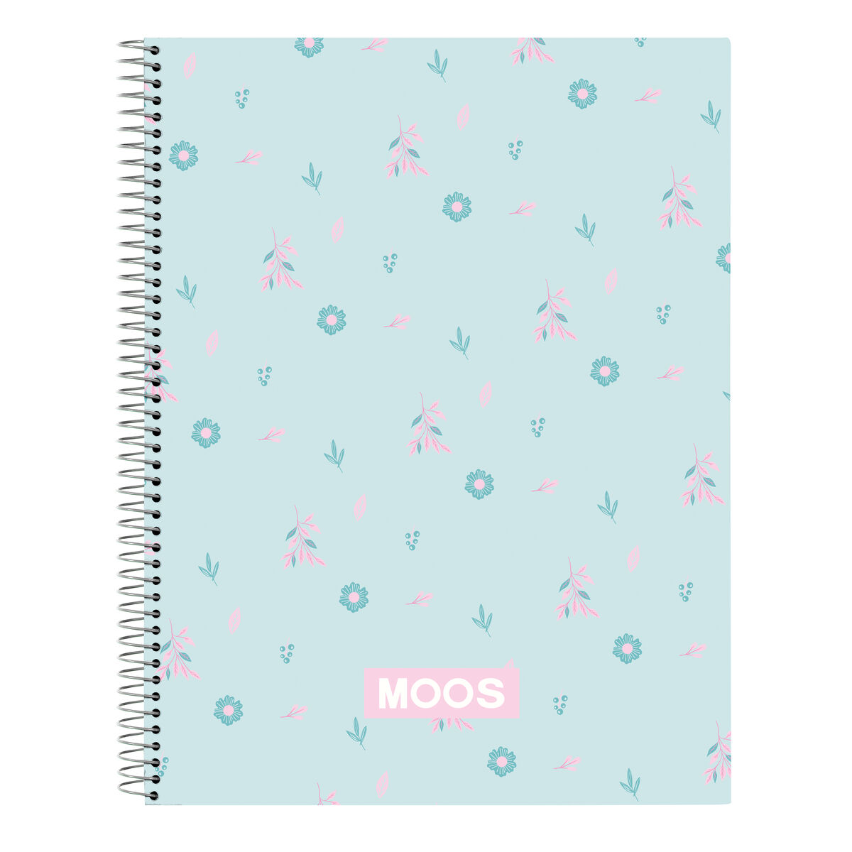 Bok med ringar Moos Garden Turkos A4 120 Blad