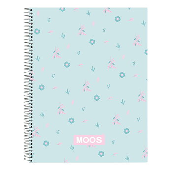 Bok med ringar Moos Garden Turkos A4 120 Blad