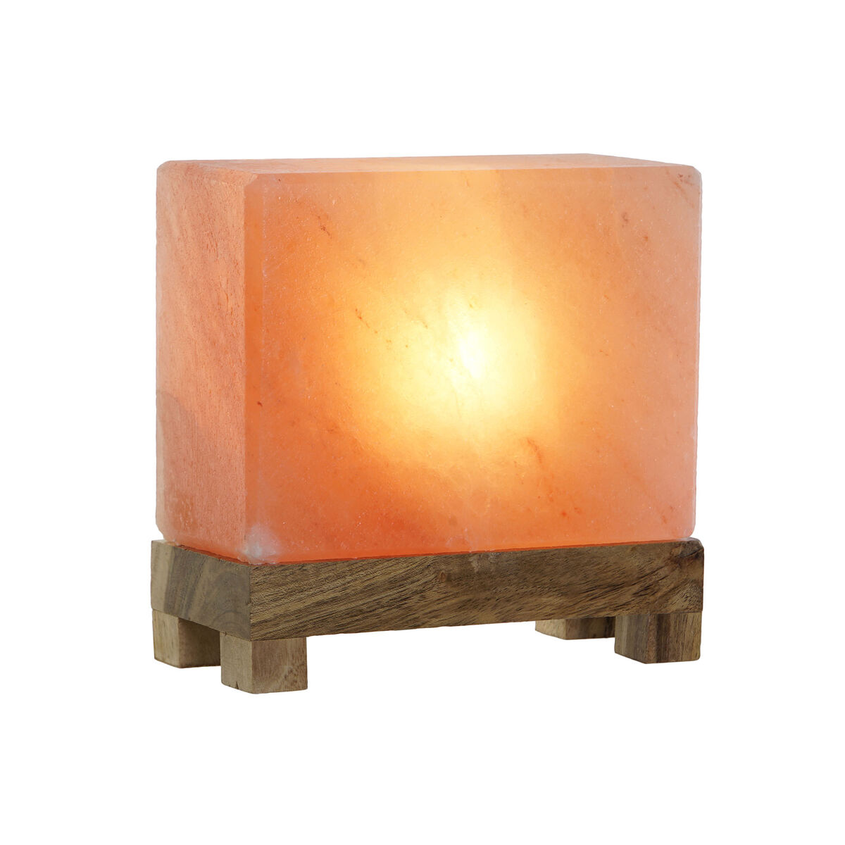Bordslampa DKD Home Decor Brun Rosa Salt Akaciaträ 15 W 220 V 17 x 7 x 16 cm - 6