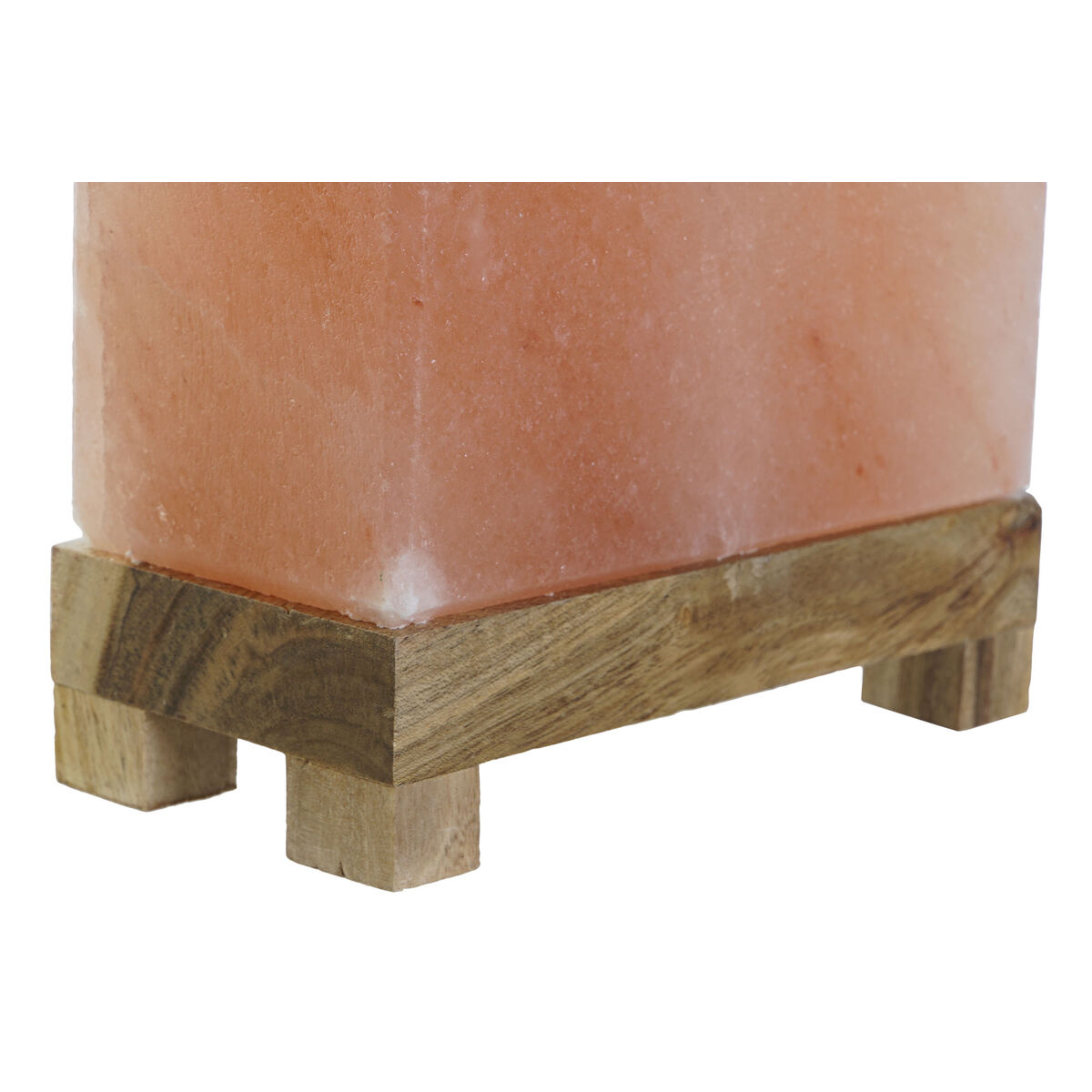 Bordslampa DKD Home Decor Brun Rosa Salt Akaciaträ 15 W 220 V 17 x 7 x 16 cm - 4