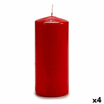 Ljus Acorde Röd 9 x 20 x 9 cm (4 antal)