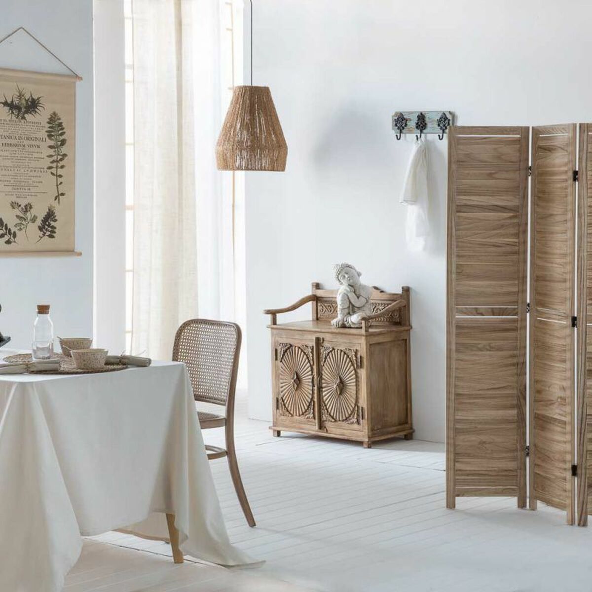 Skänk Alexandra House Living Brun Järn Mangoträ 42 x 85 x 70 cm - 2
