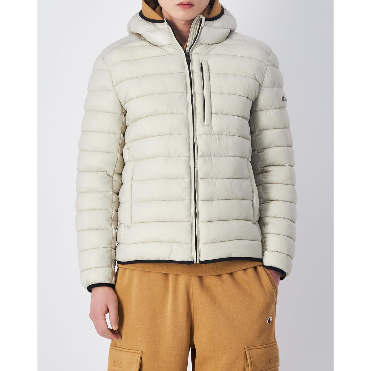 Träningsjacka Herr Champion Hooded Beige - 5