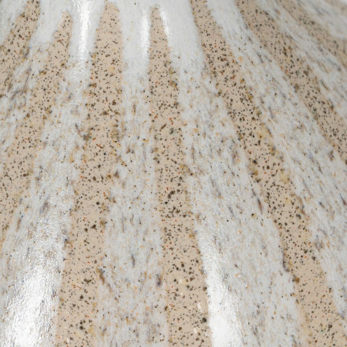 Vas Vit Beige Keramik 21,8 x 21,8 x 40 cm - 5