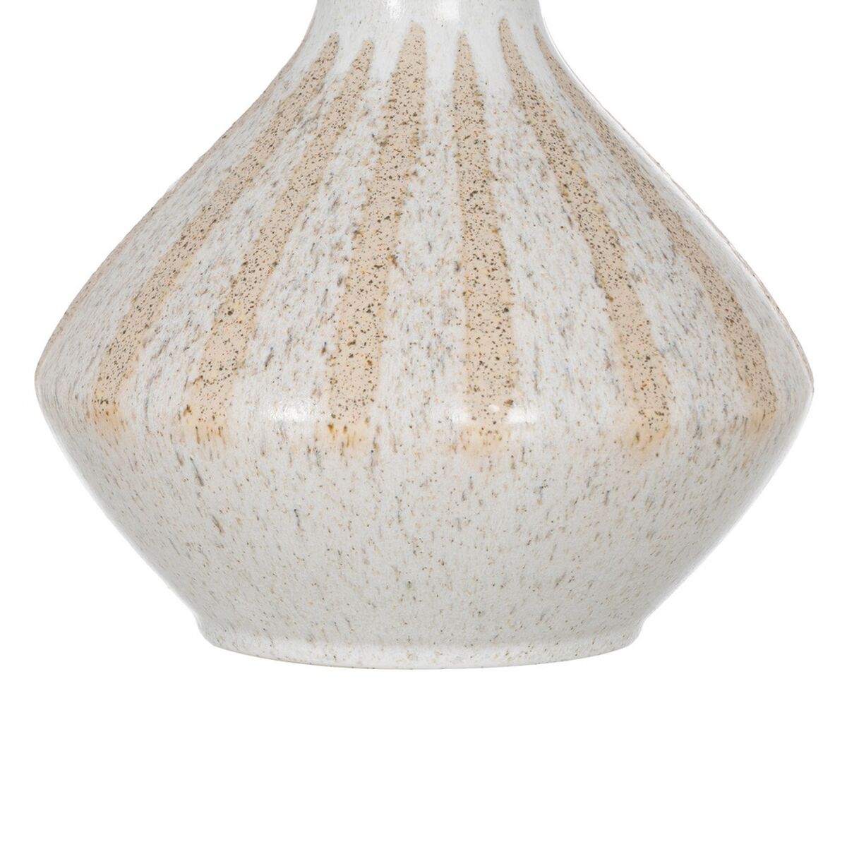Vas Vit Beige Keramik 21,8 x 21,8 x 40 cm - 6