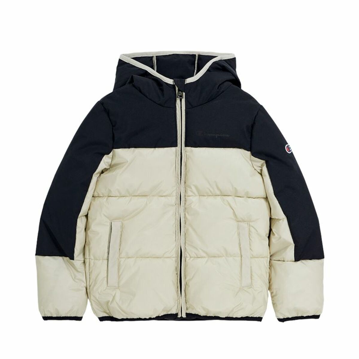 Träningsjacka Herr Champion Hooded Beige