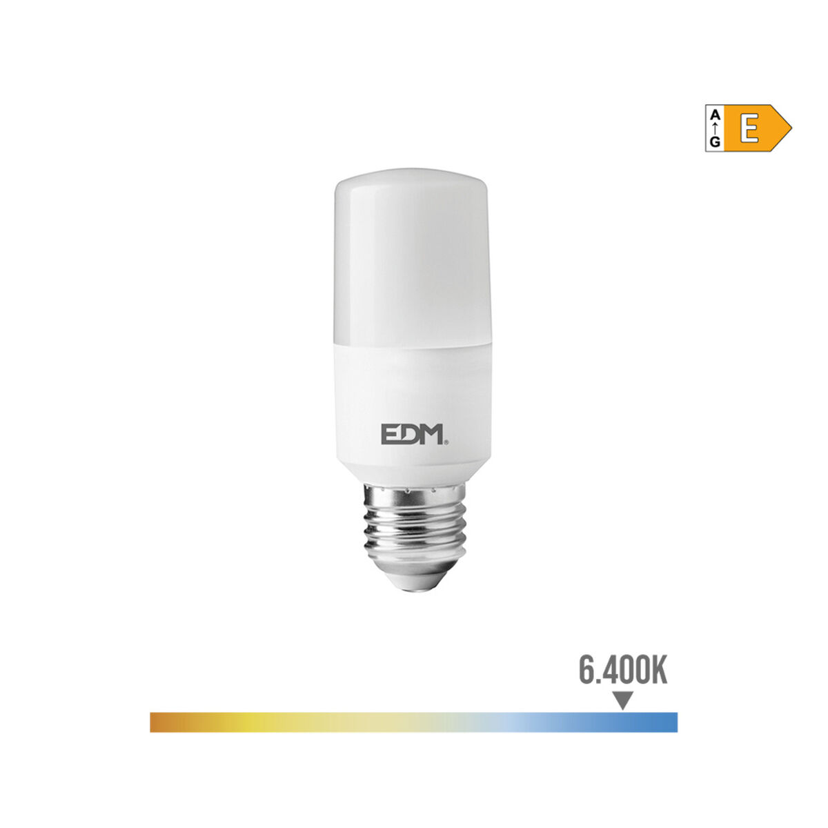 LED-lampa EDM 98841 E 10 W E27 1100 Lm Ø 4 x 10,7 cm Rörformig (6400 K) - 6