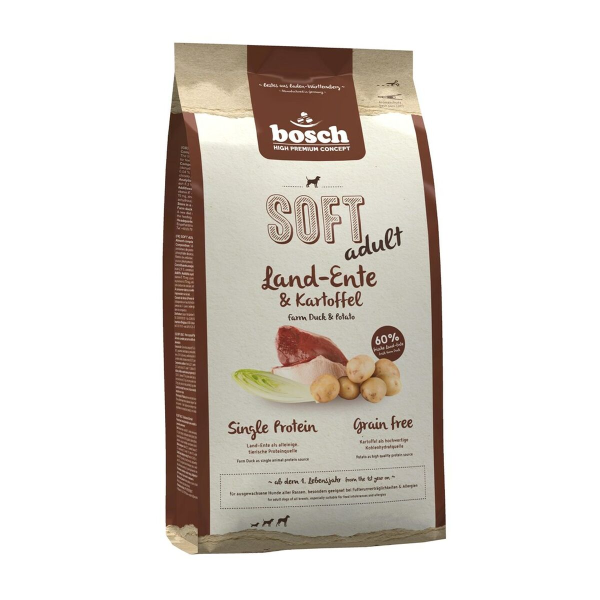 Foder BOSCH Tiernahrung Vuxen Anka Potatis 2,5 kg