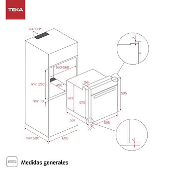 Multifunktionsugn Teka HCB6526 1400 W 71 L