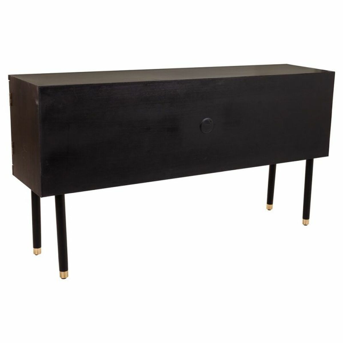 Skänk Alexandra House Living Svart furuträ Trä MDF 38 x 81 x 152 cm - 6