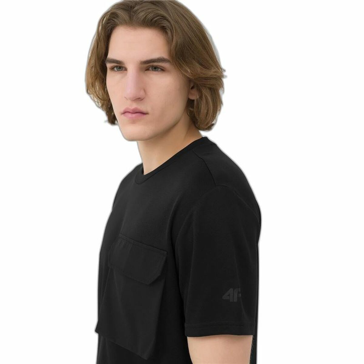T-shirt med kortärm Herr 4F Fnk M200 Svart - 5