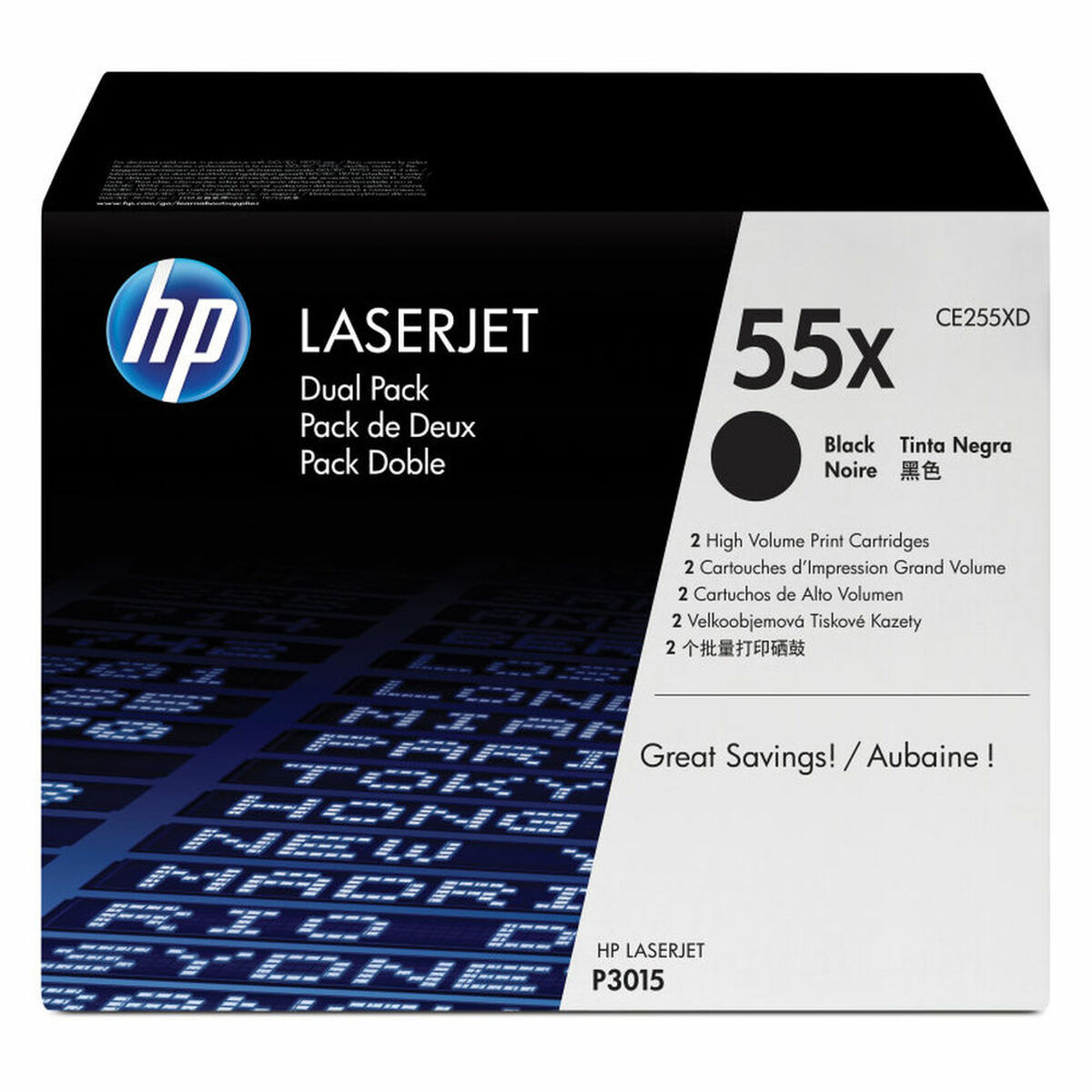 Toner HP CE255XD Svart - 2