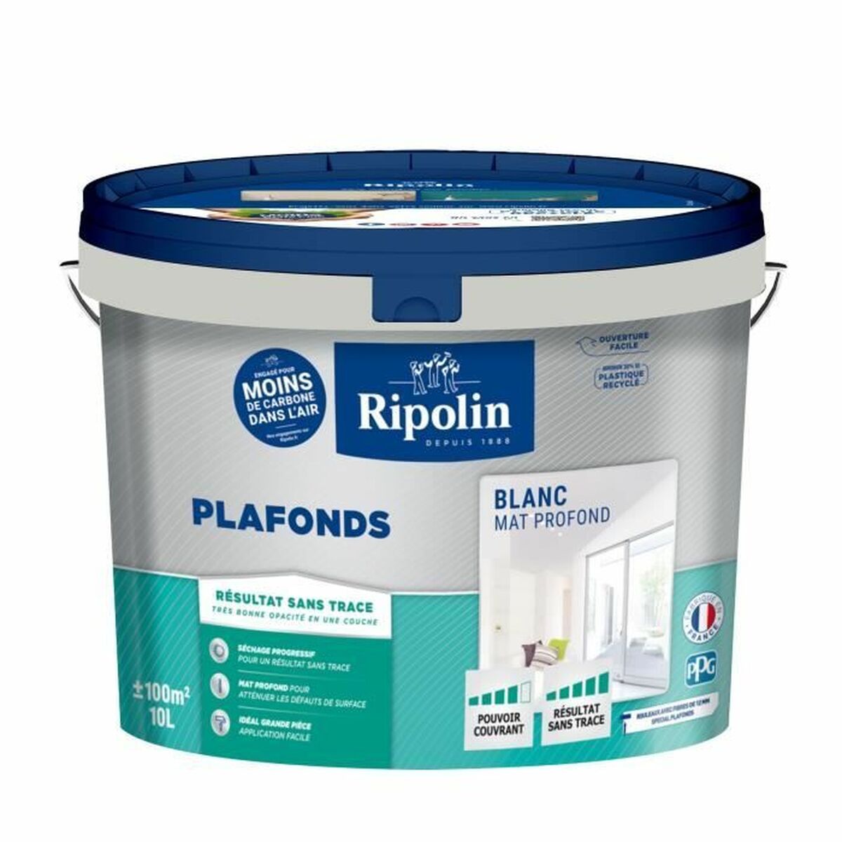 Måla Ripolin Vit Matt 10 L
