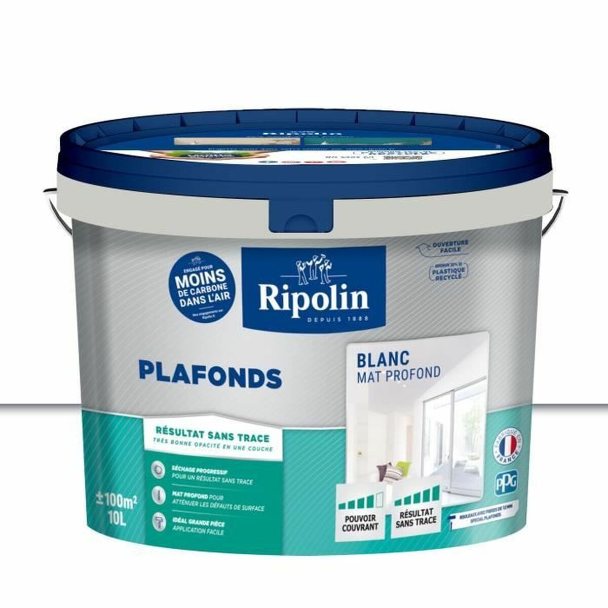 Måla Ripolin Vit Matt 10 L - 2