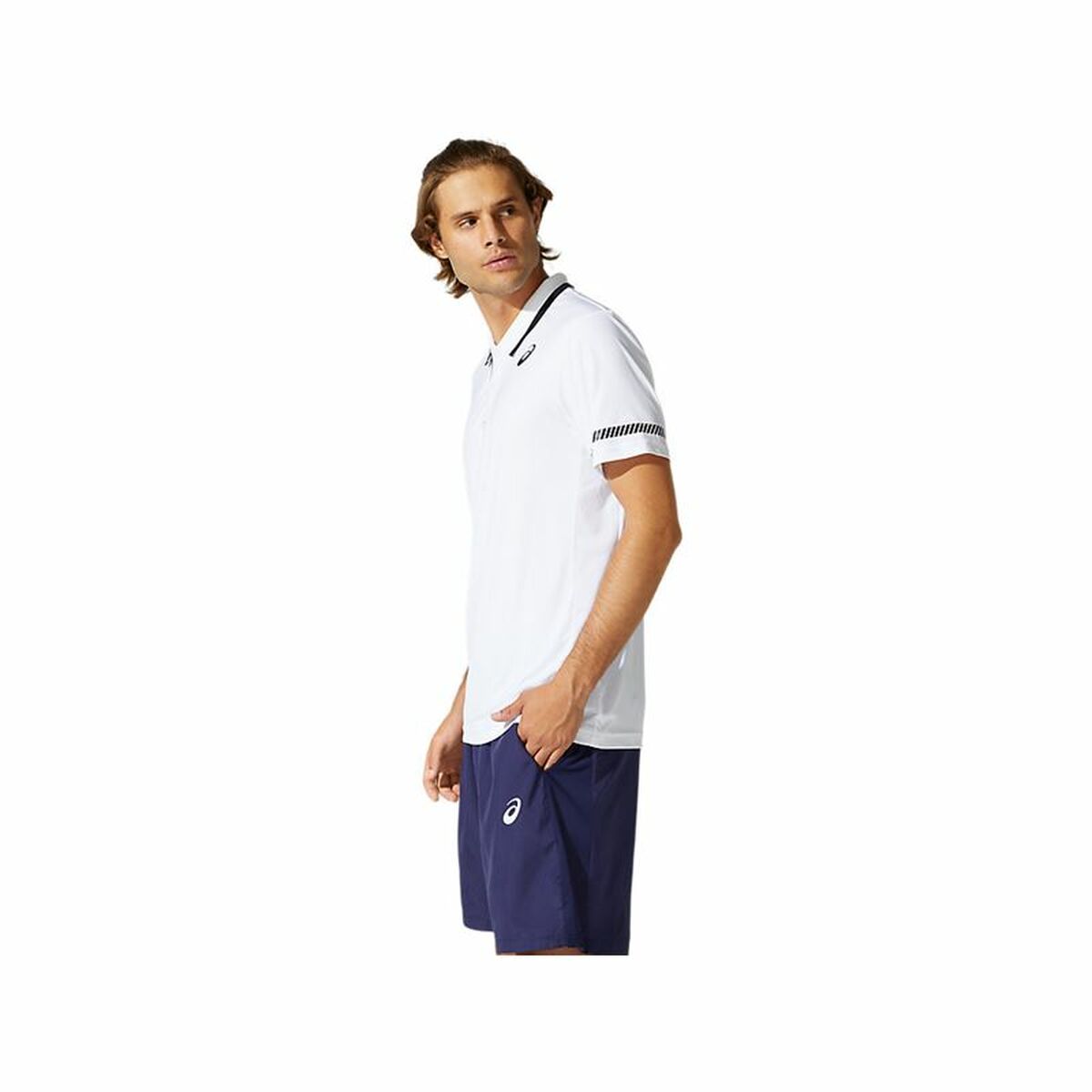Polotröja kortärmad Herr Asics Court Vit - 8