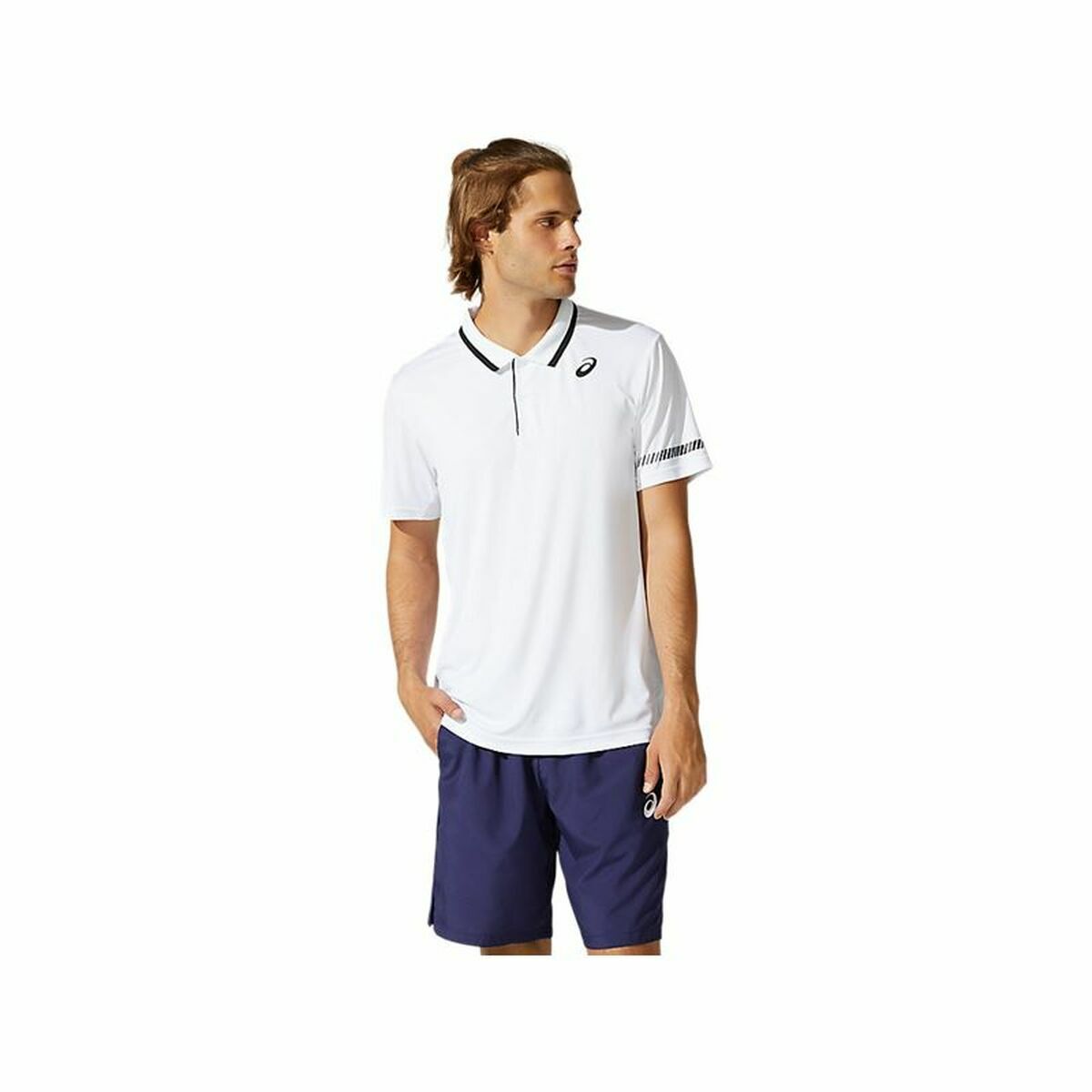 Polotröja kortärmad Herr Asics Court Vit - 6