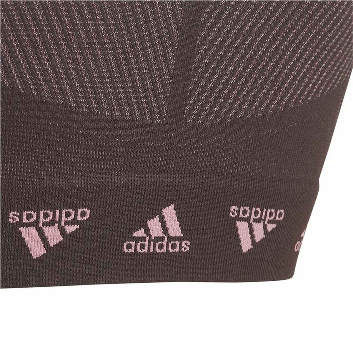Sport-BH Adidas  Aeroknit Seamless Rödbrun Mörkröd - 4