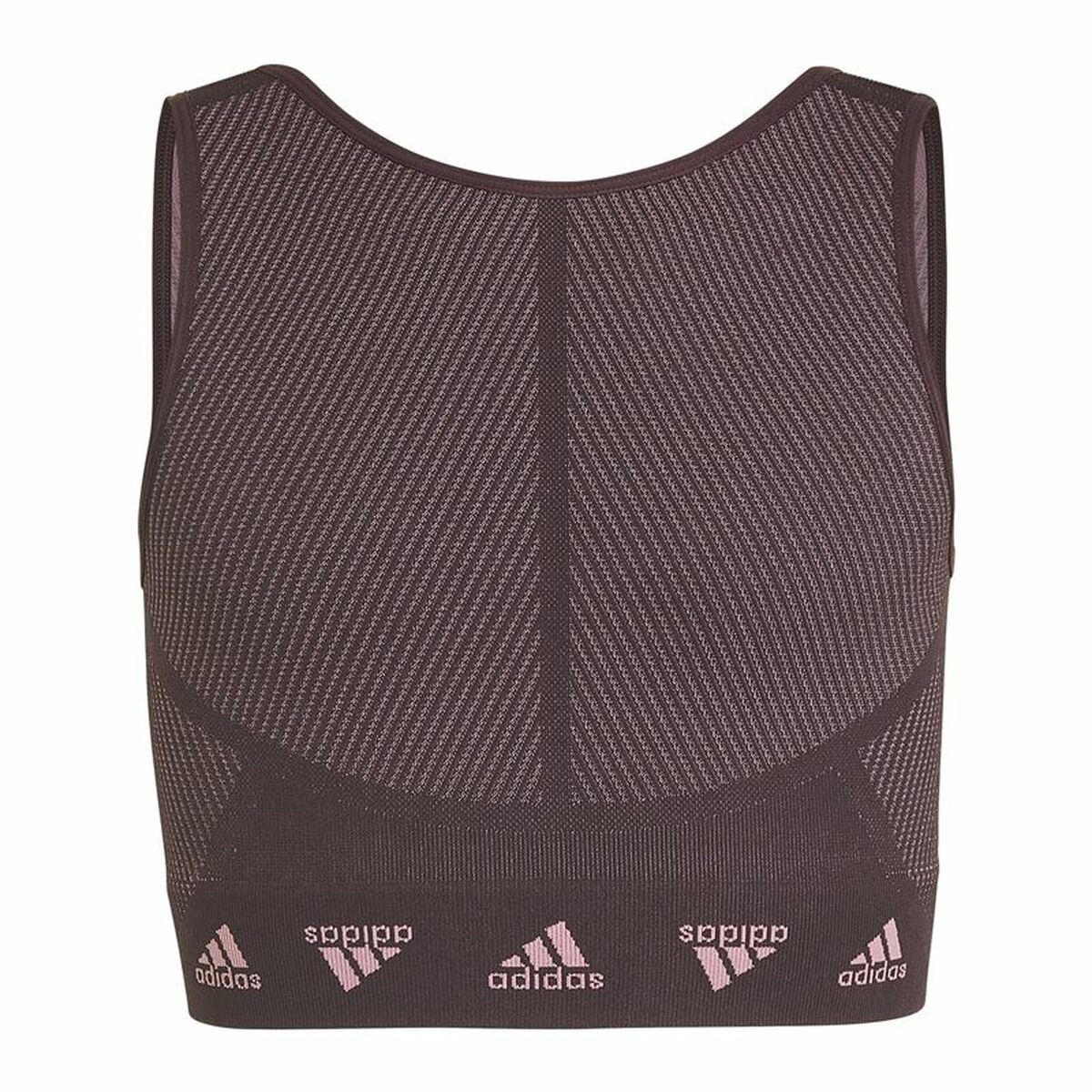 Sport-BH Adidas  Aeroknit Seamless Rödbrun Mörkröd - 7