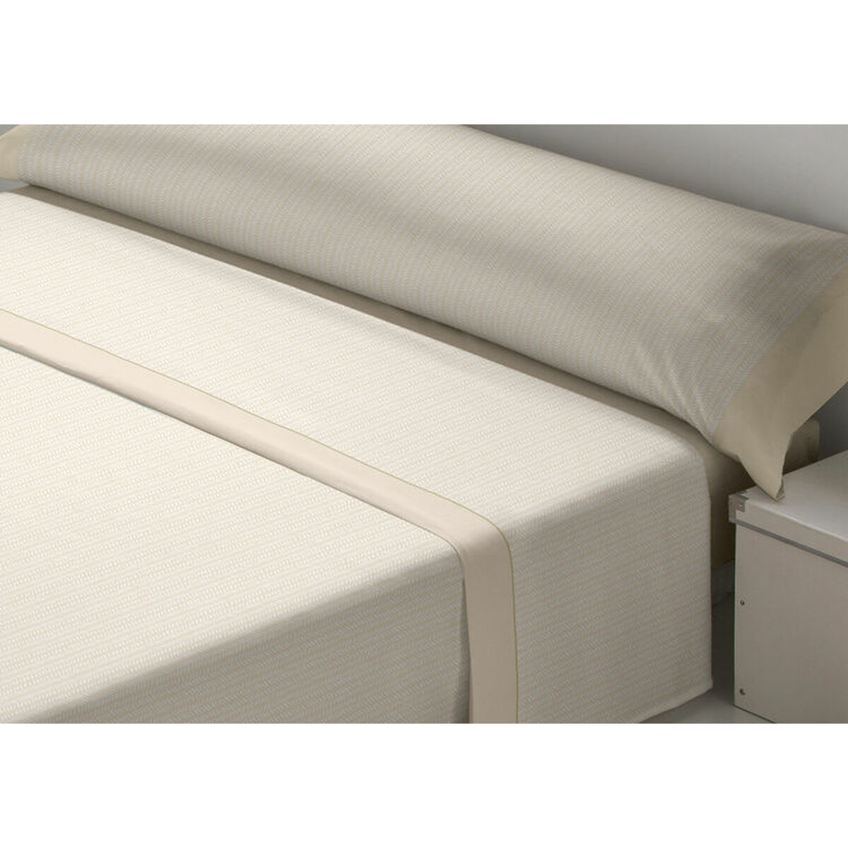 Bäddset D'Or CEBRA Beige Säng 120 Franela