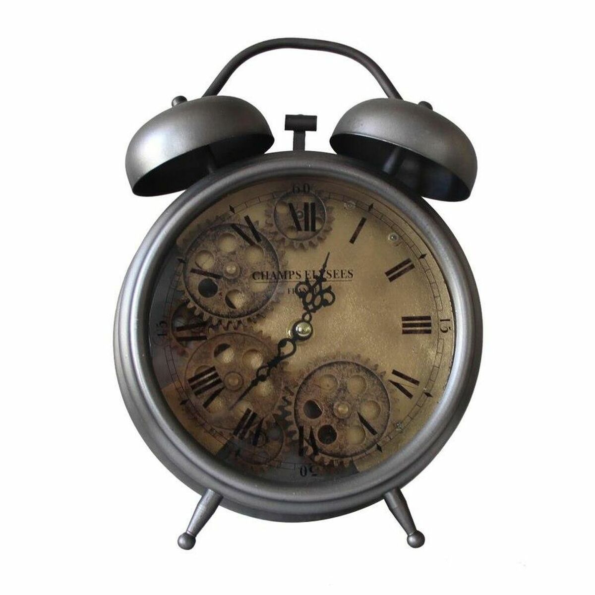 bordsklocka DKD Home Decor Silvrig - 4