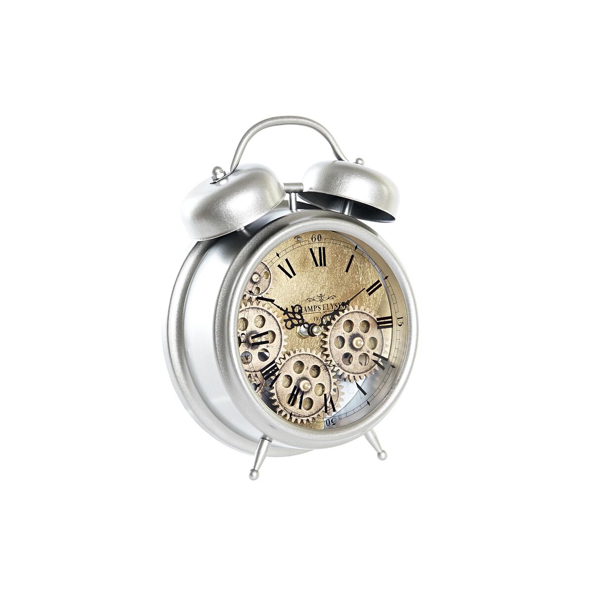 bordsklocka DKD Home Decor Silvrig - 3