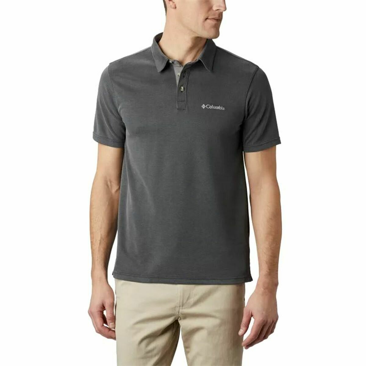Polotröja kortärmad Herr Columbia Nelson Point™ Svart - 6