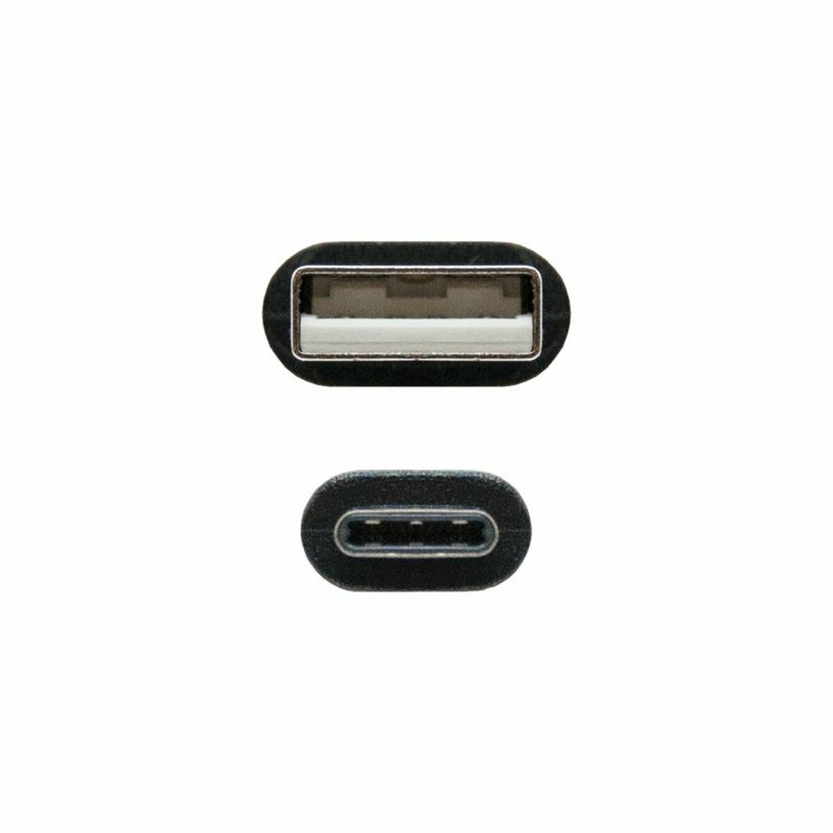 USB A till USB-C Kabel NANOCABLE 10.01.2103 Svart 3 m - 3