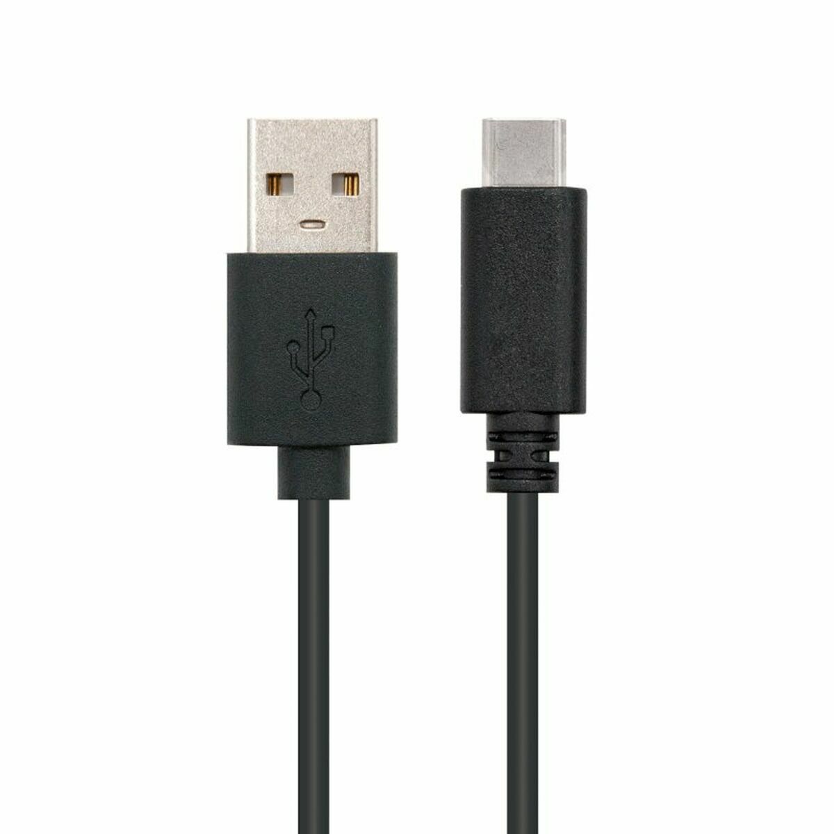 USB A till USB-C Kabel NANOCABLE 10.01.2103 Svart 3 m - 2