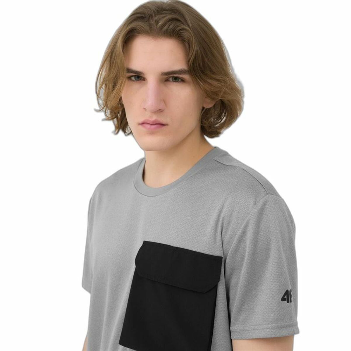 T-shirt med kortärm Herr 4F Fnk M200 Grå - 6