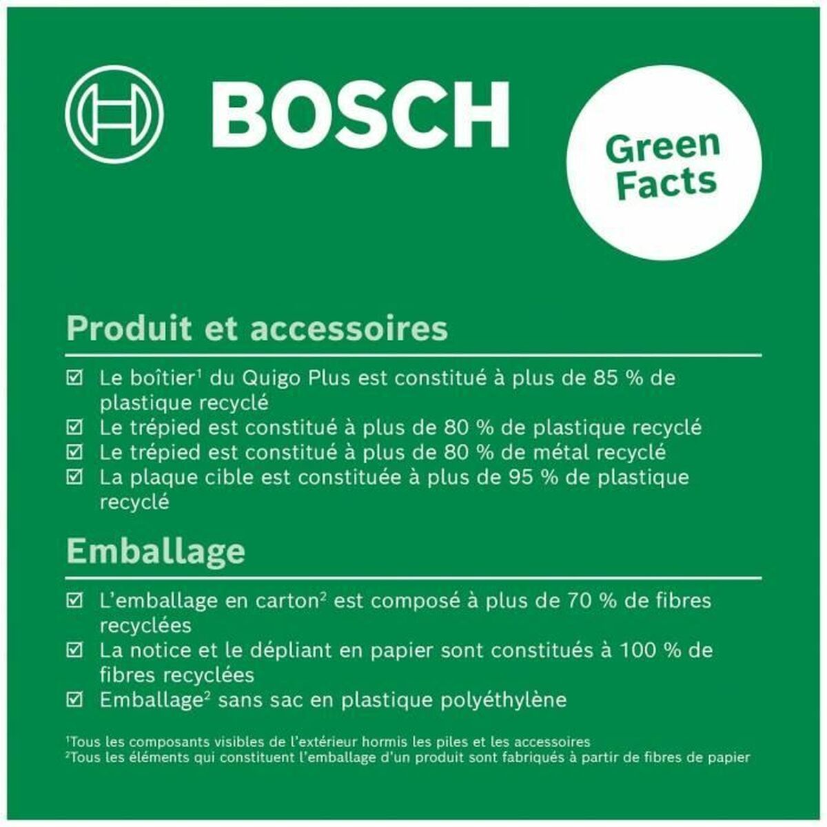 Lasernivå BOSCH Quigo + +/- 0,5mm/m 7-10 M - 3