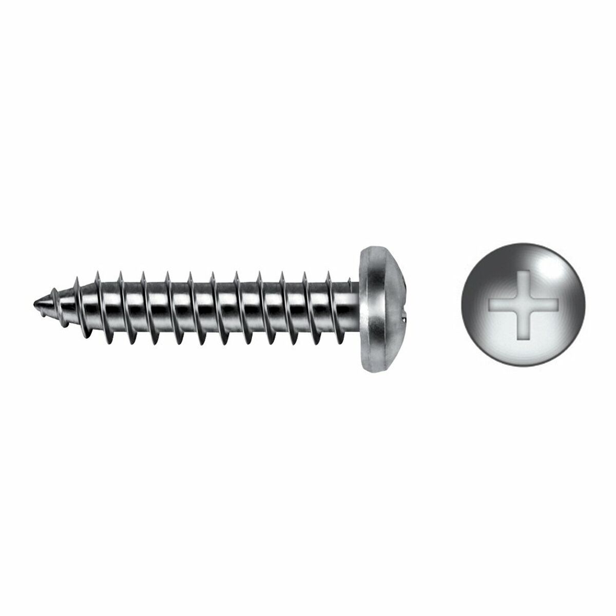 Låda med skruvar CELO 4,8 x 38 mm Metallplatteskruv 500 antal Galvaniserad - 2