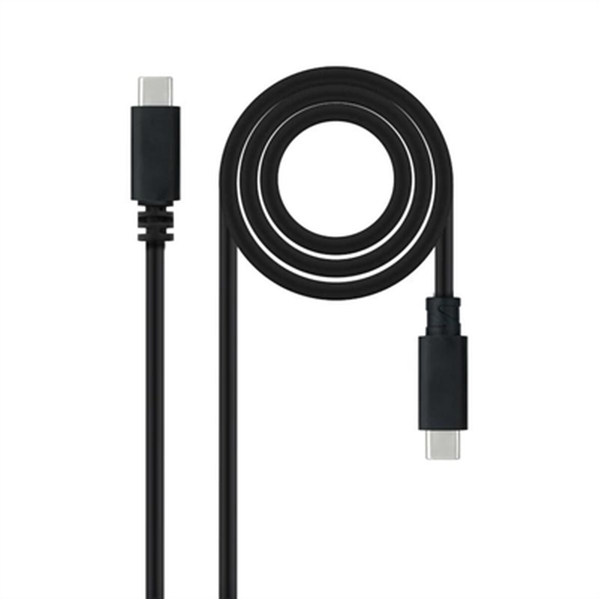 USB-C-kabel NANOCABLE USB 2.0, 2m Svart 2 m