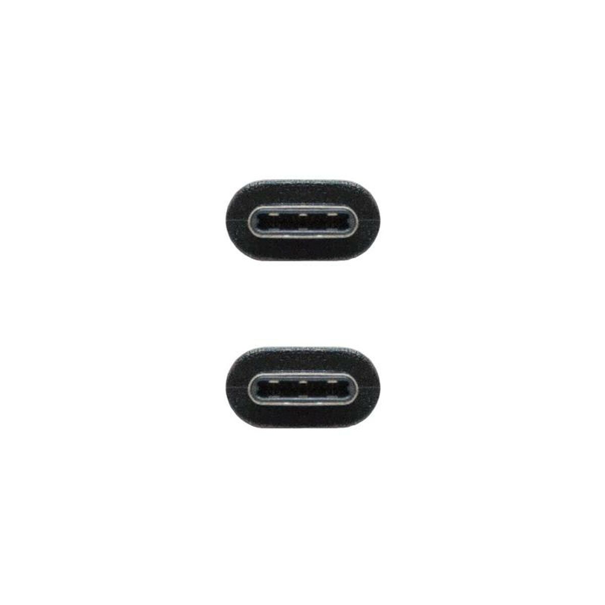USB-C-kabel NANOCABLE USB 2.0, 2m Svart 2 m - 2