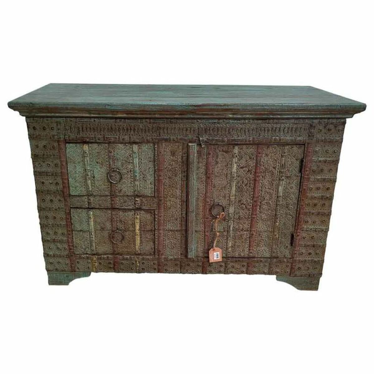 Skänk Alexandra House Living Grön Mangoträ 45 x 77 x 120 cm - 2