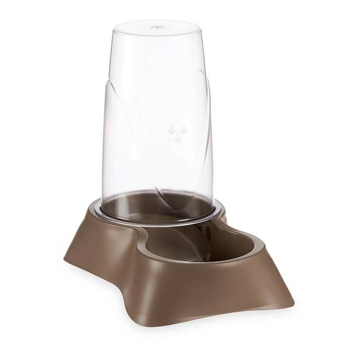 Matskål för husdjur Automat/anordning Beige Plast 1,5 L 16 x 24,5 x 24 cm (8 antal) - 2