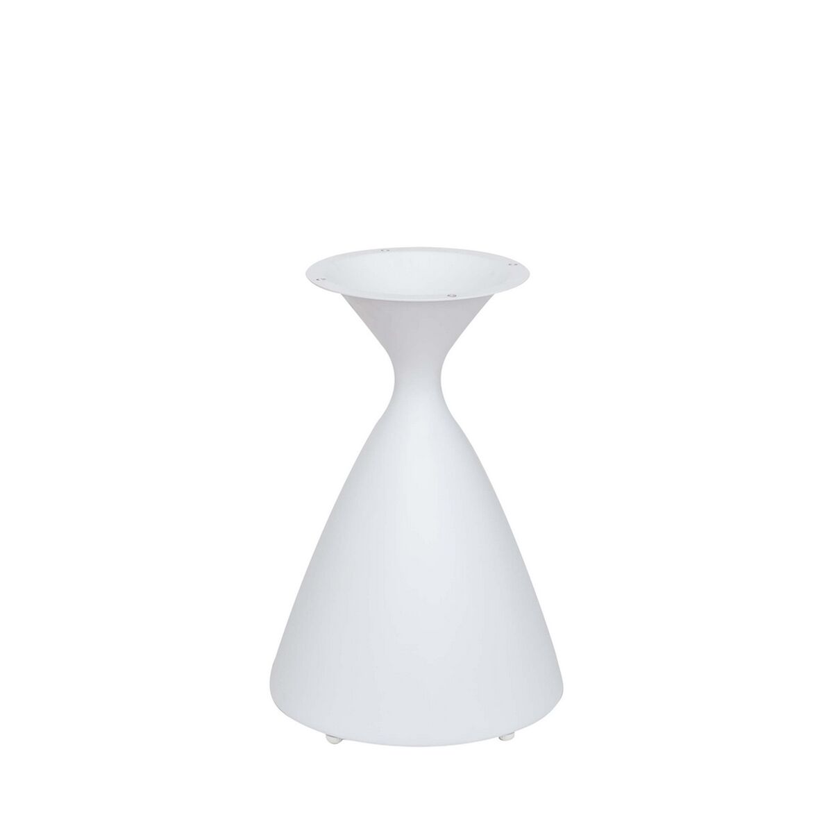 Bas   Nadia Bord Vit Aluminium 35 x 35 x 50 cm
