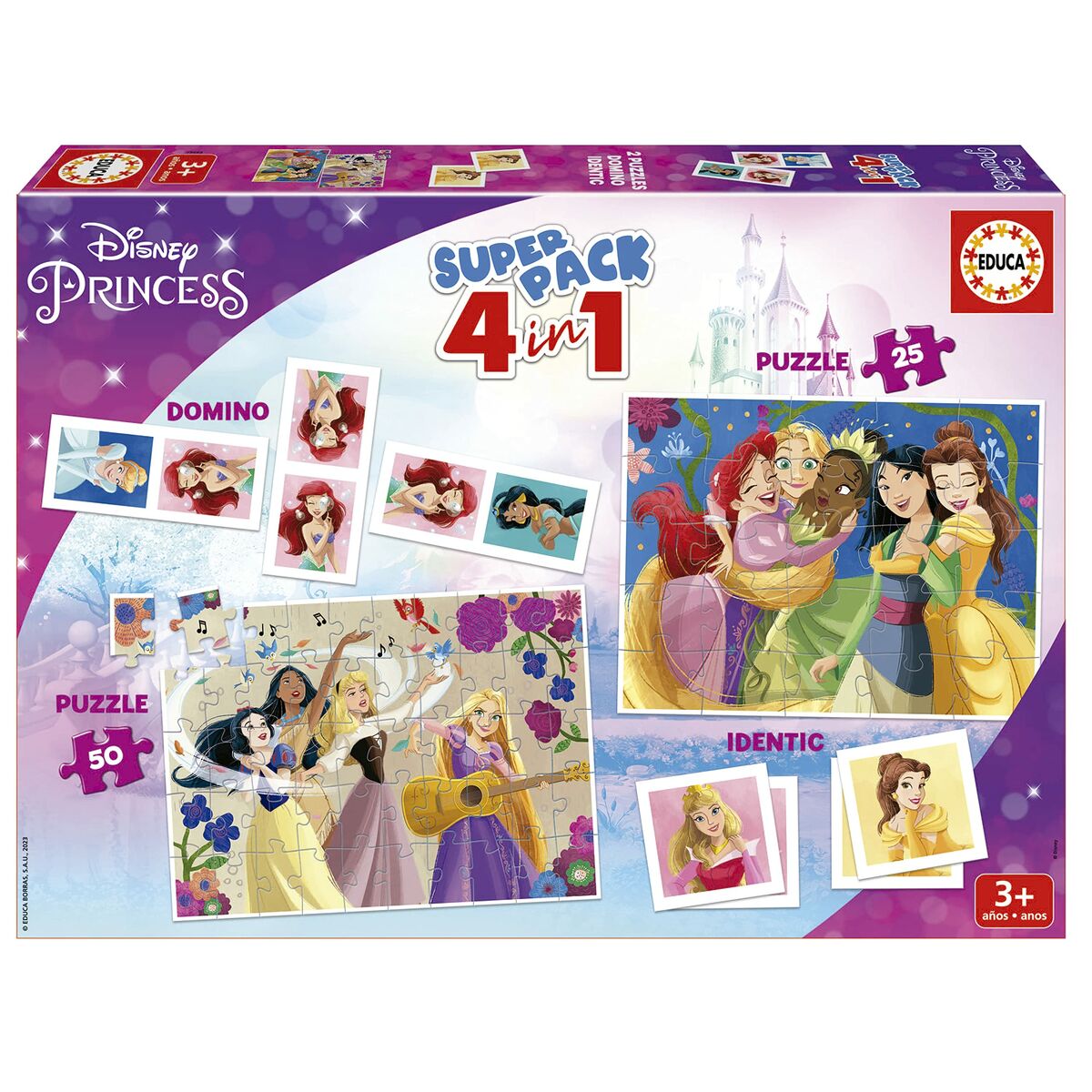 Spel Educa Princess 4-i-1 - 2