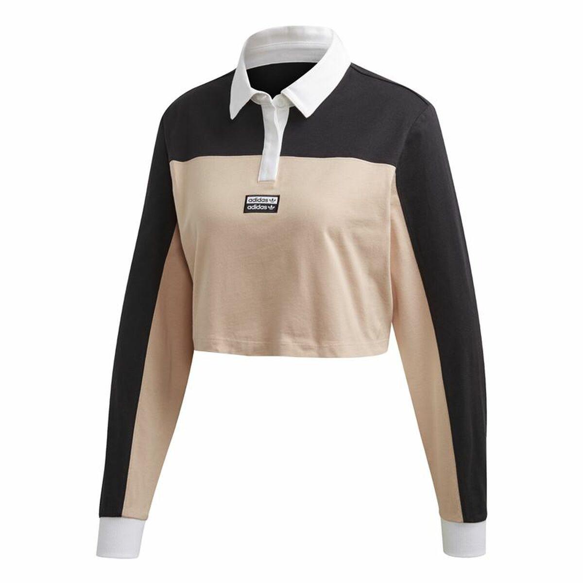 Polotröja kortärmad Dam Adidas Originals Cropped Kvinna Svart