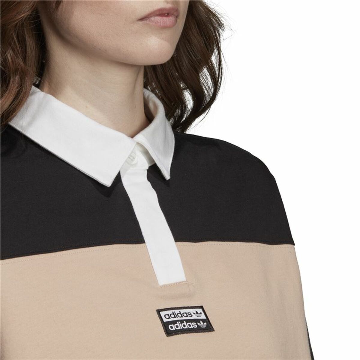Polotröja kortärmad Dam Adidas Originals Cropped Kvinna Svart - 8