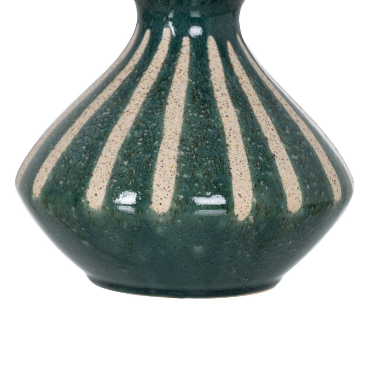 Vas Vit Grön Keramik 19,3 x 19,3 x 31,2 cm - 6