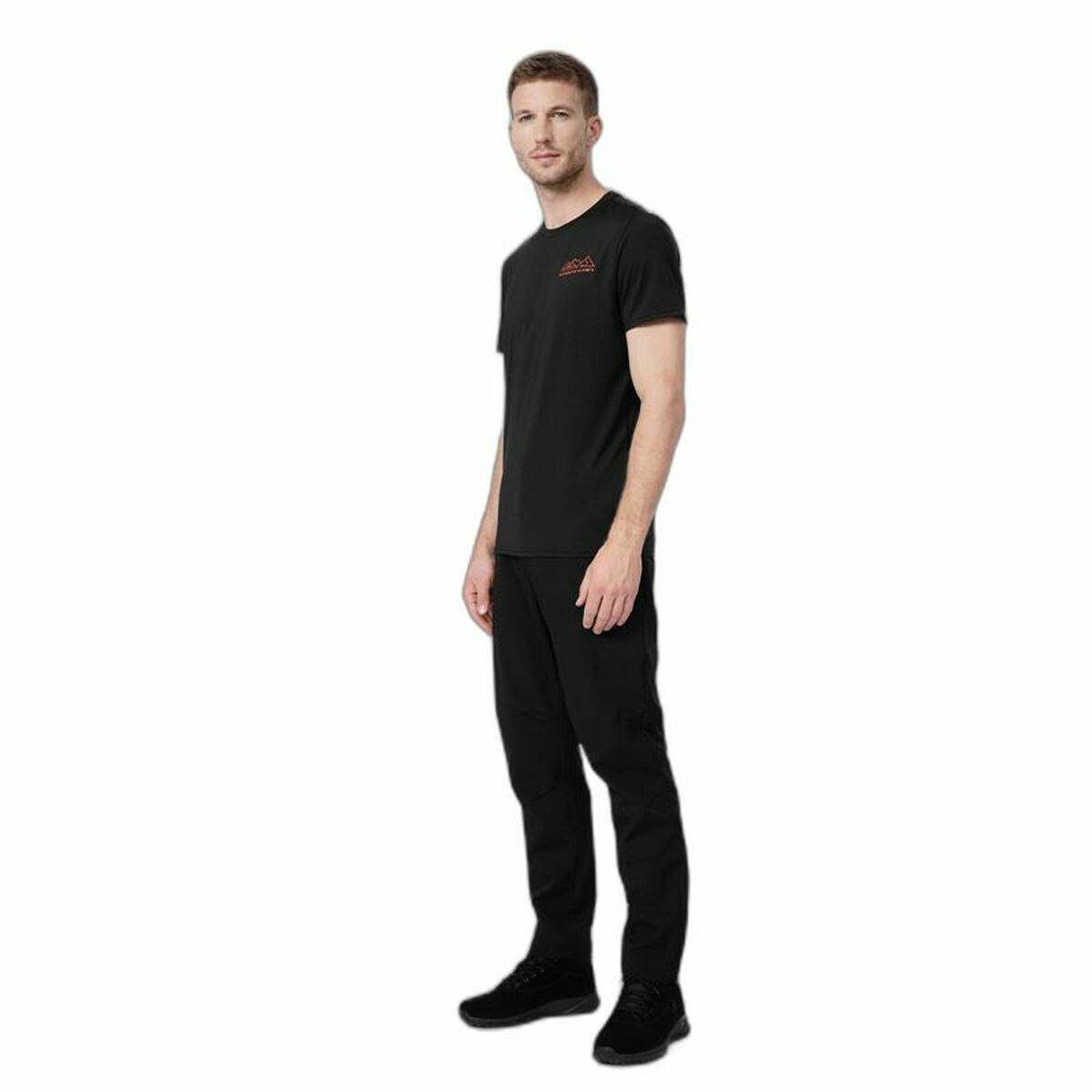 T-shirt med kortärm Herr 4F Fnk M209 Svart - 3