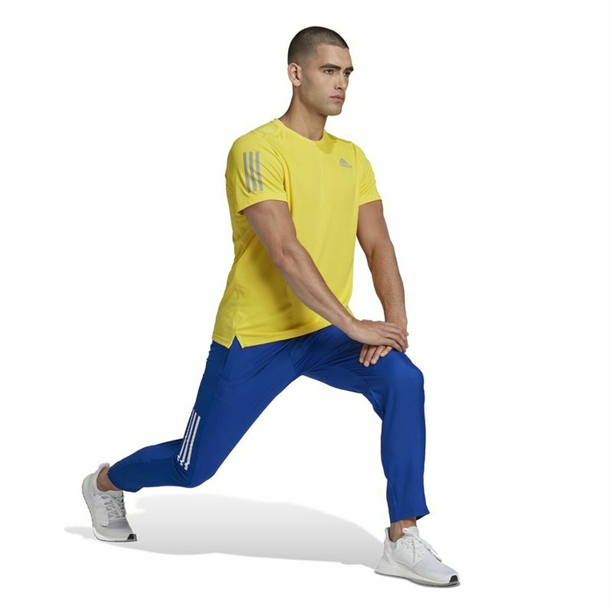 T-shirt med kortärm Herr Adidas  Graphic Tee Shocking Gul - 7