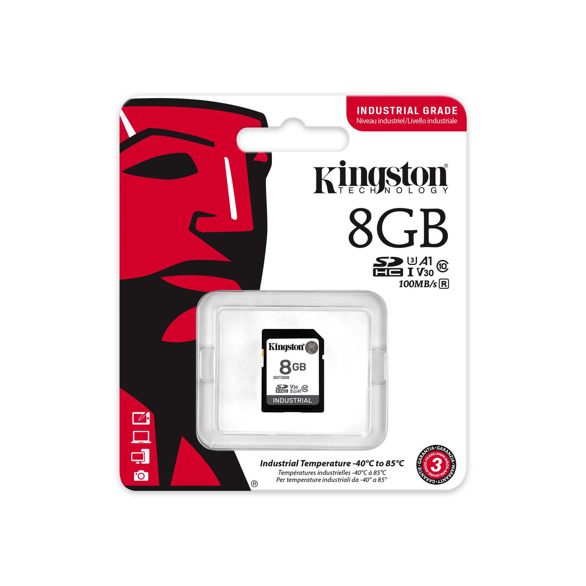 SDHC Minneskort Kingston SDIT 8 GB - 4
