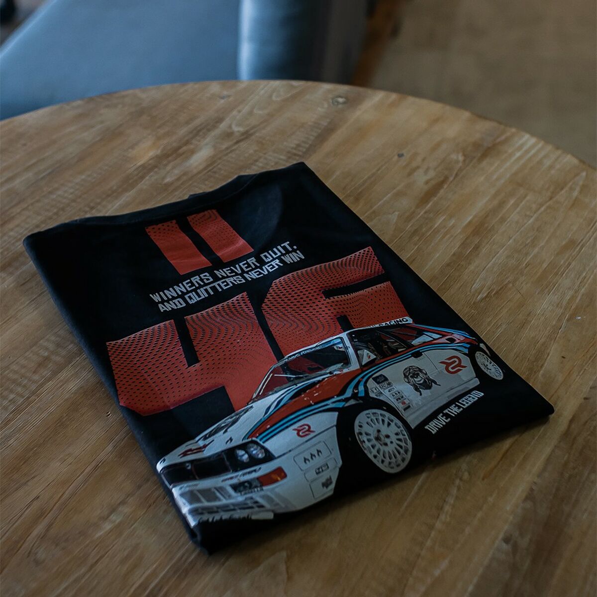 T-shirt med kortärm Herr RADIKAL WINNERS NEVER QUIT Svart L - 4